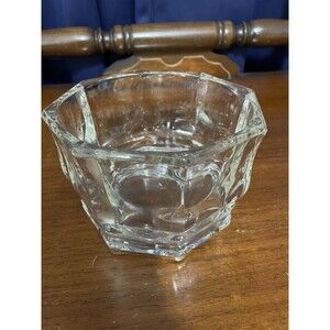 Vintage Indiana Glass Company Octogon Shaped Candy Bowl